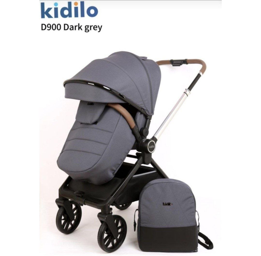 Коляска детская,цвет серый арт.D900 Kidilo