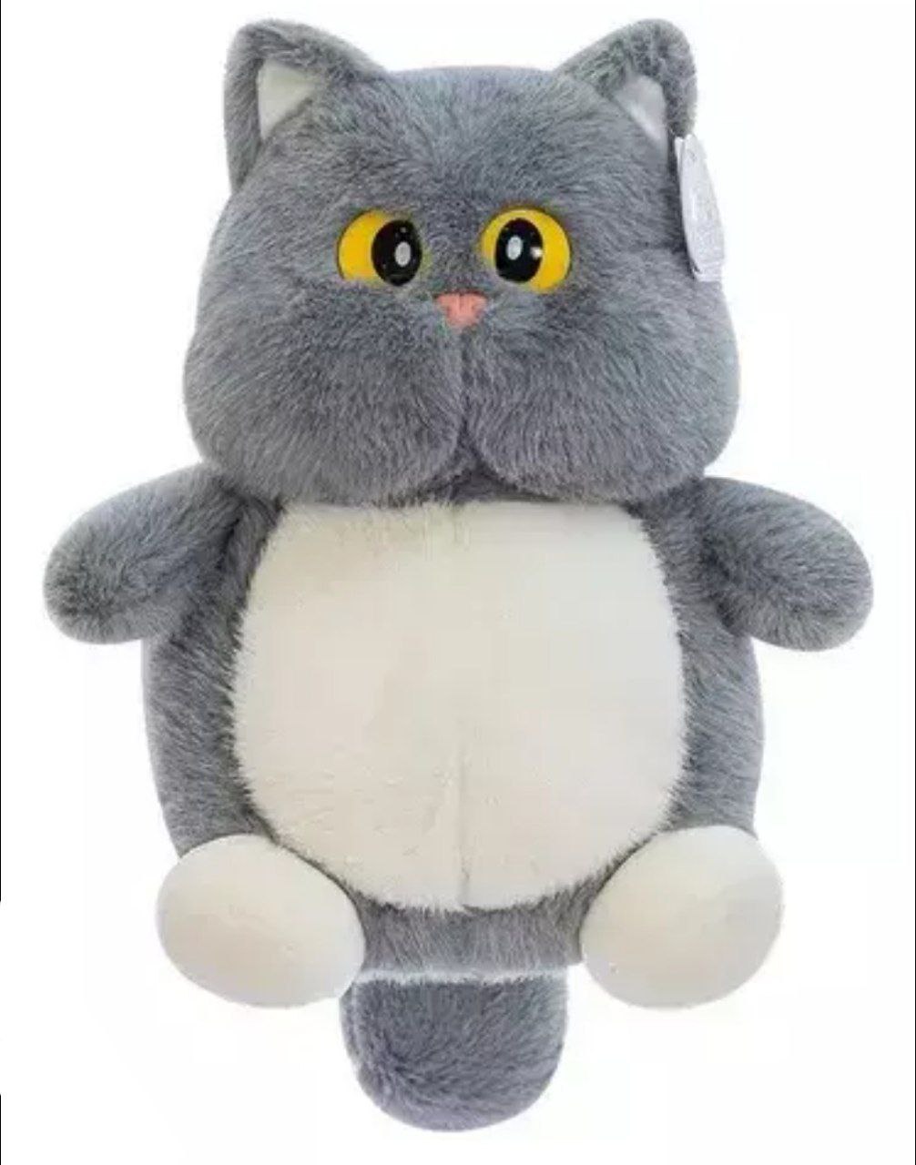 Мягкая игрушка кошечка, цвет серый, 35 см