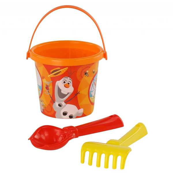 Арт. 66596. Набор Disney «Холодное сердце» №1: ведро малое с наклейкой, совок №2, грабельки №2