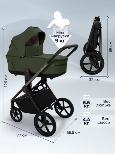 Коляска 3в1 SBL Elegante Therma Green (Вид 5)
