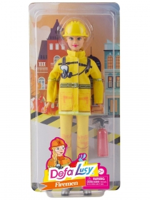 Кукла DEFA Lucy Девушка-пожарный (29 см, аксесс., в ассорт.) (Вид 1)