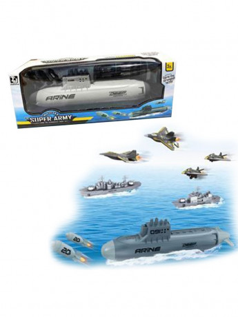 Подводная лодка инерционная, в комплекте предметов 2шт., коробка (Вид 1)