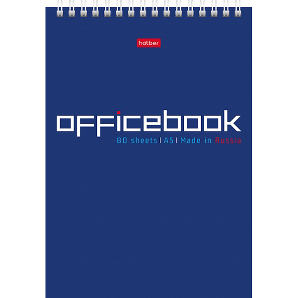 Блокнот 80 л. А5ф клетка на гребне Office Book 076920 (Вид 1)