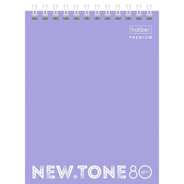 Блокнот 80л А6ф клетка Premium NEWtone PASTEL Лаванда 80Б6лA1гр_05019 Hatber 062004