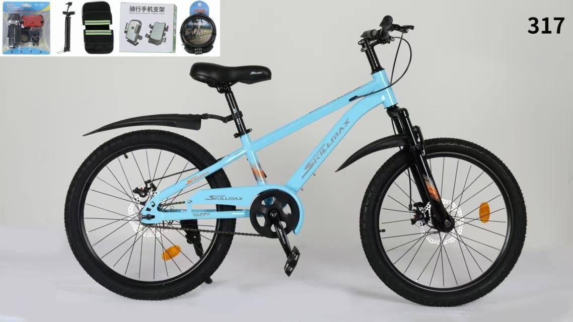 Велосипед арт.317-20  SKILLMAX v голубой