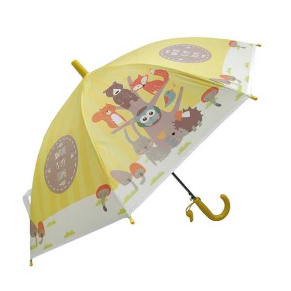 Зонт детский Лесная семейка, 48см, свисток, полуавтомат (Вид 1)