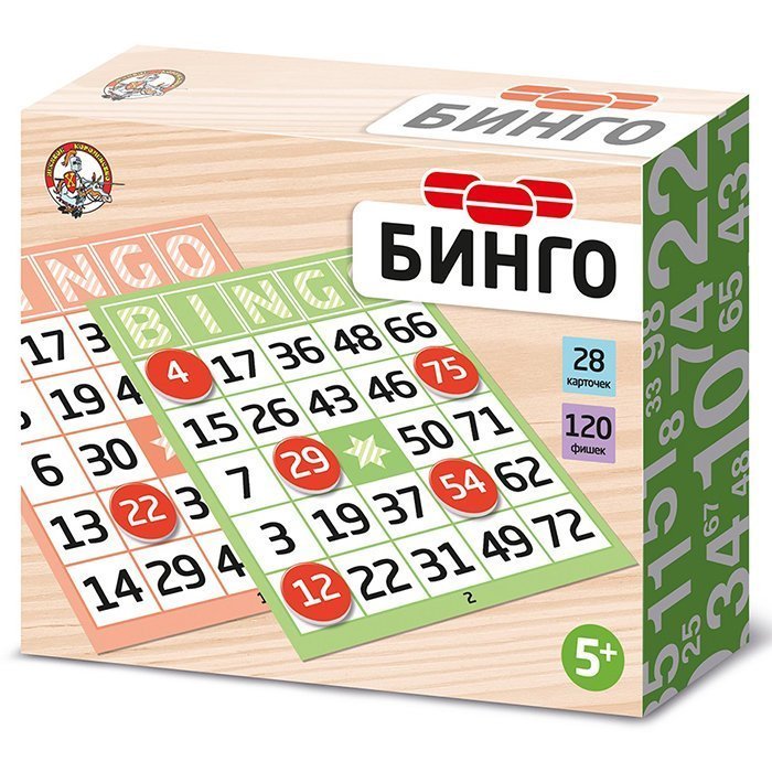 Игра настольная Бинго (карт.фишки) арт.04209 (Фото 1)