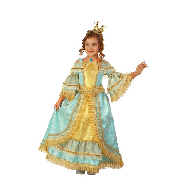 428 Карнавальный костюм Принцесса Анна (корсет, юбка, подъюбник, корона) (Зв. маскарад) р.28