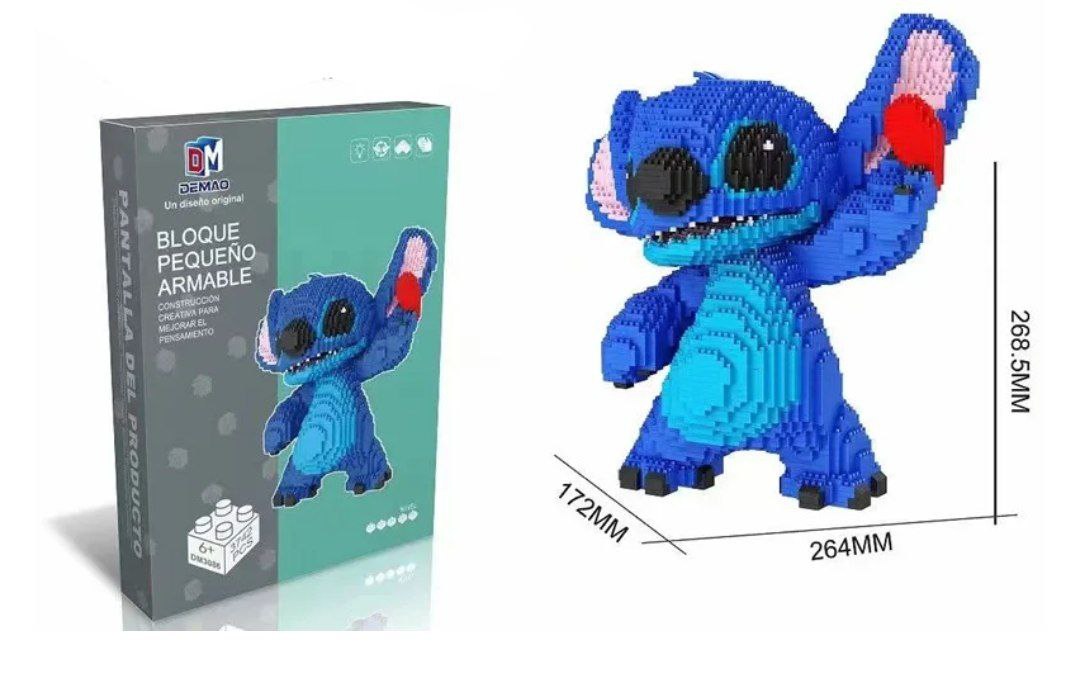 3D Пиксельный конструктор Стич арт.CC2007