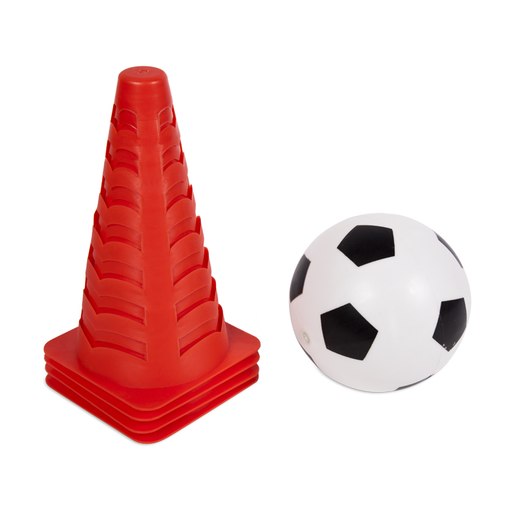 Тренировочный набор для футбола Zilmer (4 конуса, мяч)