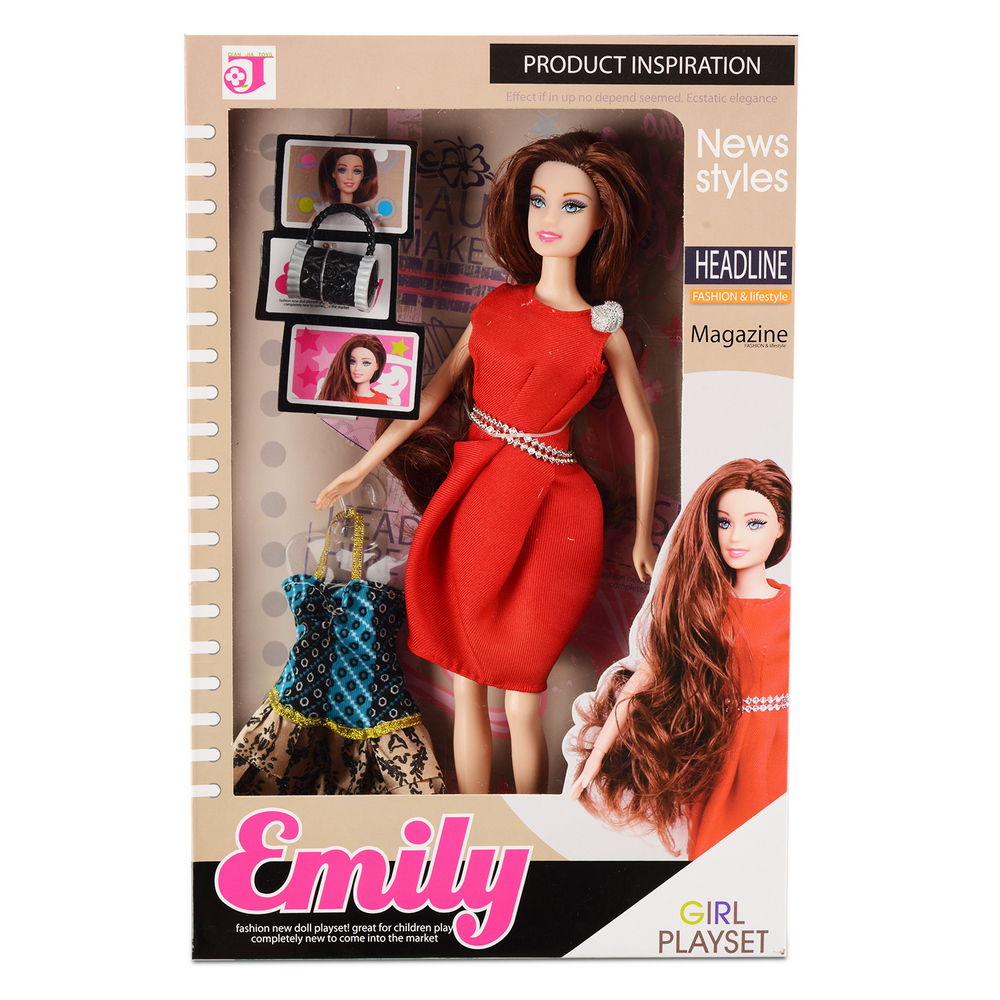 Кукла Леди в красном (28 см, платье, аксесс.) (Вид 1)