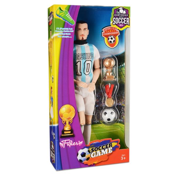 Кукла Чемпион по футболу (28 см, аксесс., в ассорт.) (10702070/011018/0145969/1, КИТАЙ) (Вид 2)