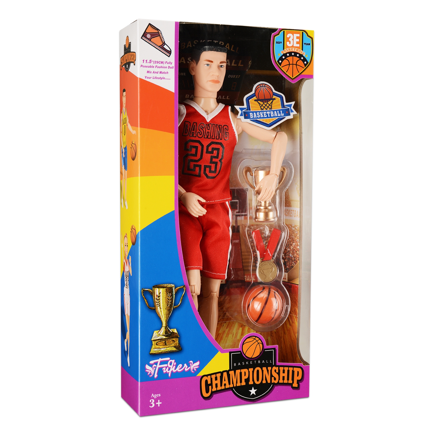 Кукла Чемпион по баскетболу (28 см, аксесс., в ассорт.) (10702070/011018/0145969/1, КИТАЙ)