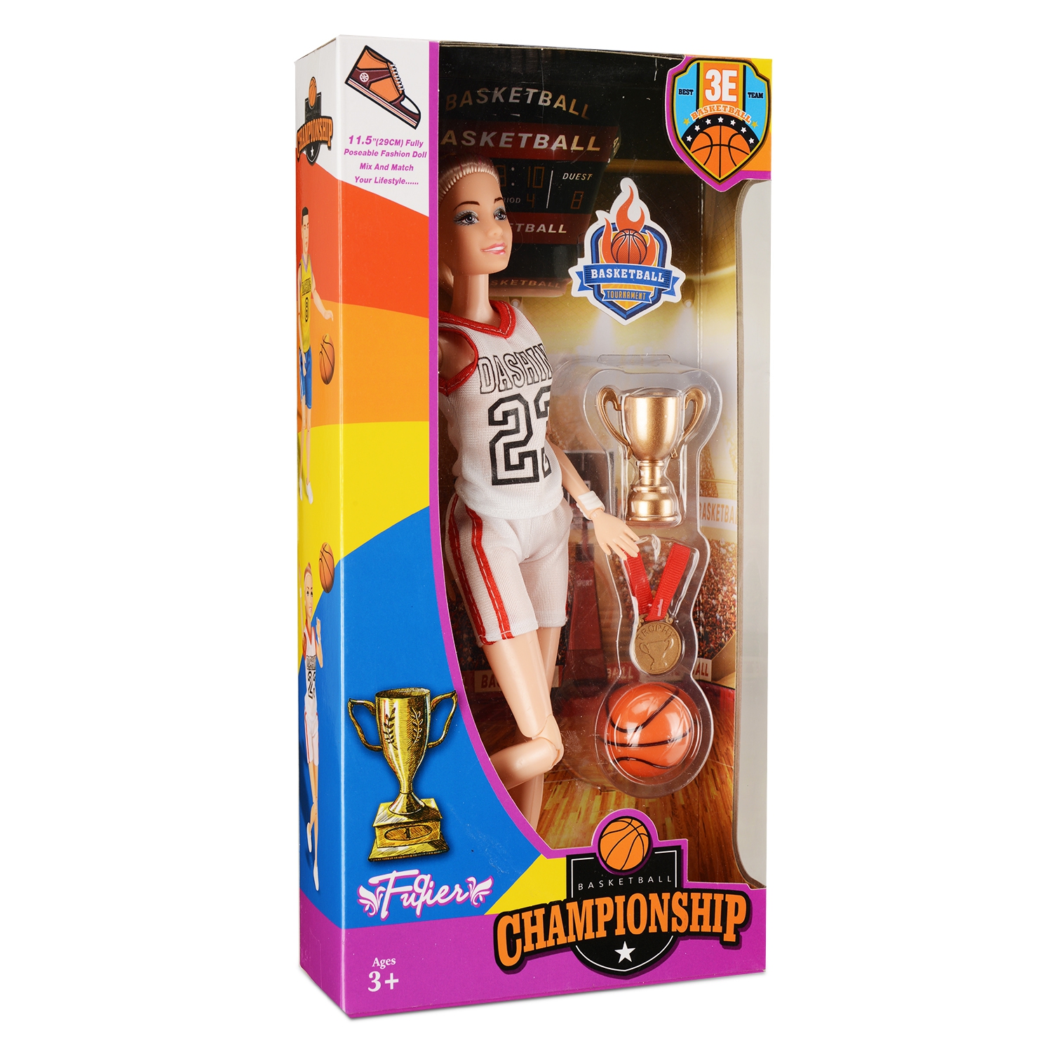 Кукла Чемпионка по баскетболу (28 см, аксесс., в ассорт.) (10702070/011018/0145969/1, КИТАЙ)
