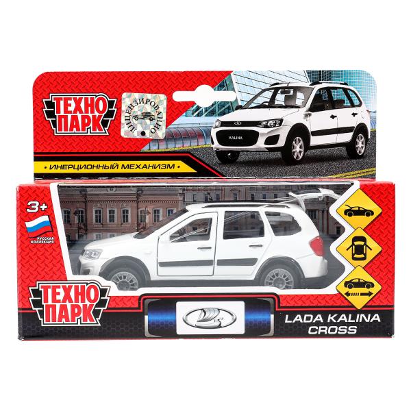 Машина металл LADA kalina cross 12 см, дв, багаж, инерц., кор. Технопарк в короб.2*24шт