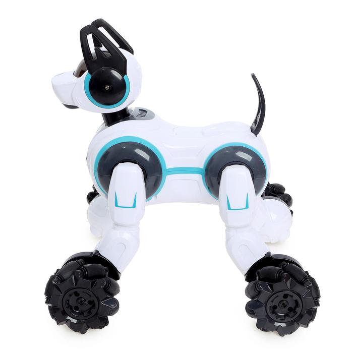 Робот-собака Кибер пёс, световые и звуковые эффекты, работает от аккумулятора, цвет белый   683332 (Вид 2)