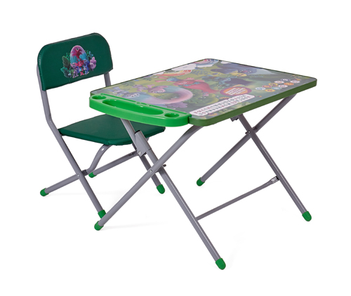 Комплект детской мебели Polini kids 103 Тролли, зеленый (Вид 1)