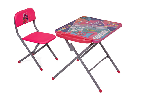 Комплект детской мебели Polini kids 203 Тролли, розовый (Вид 4)