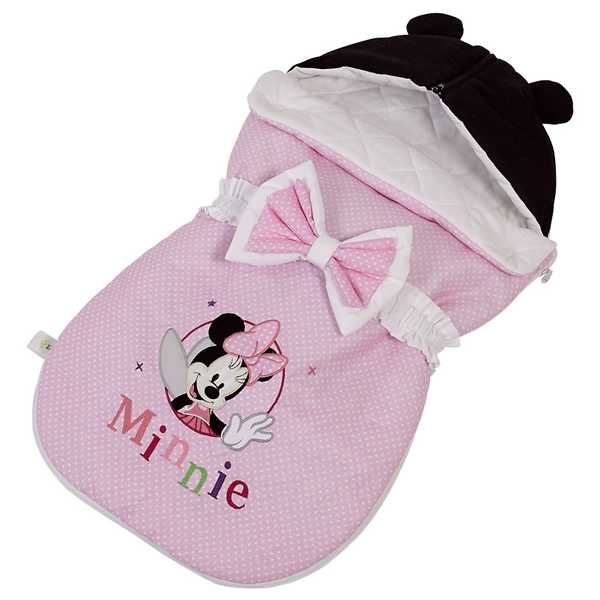 Конверт демисезонный  Polini kids Disney baby Минни Маус Фея, розовый (Вид 4)