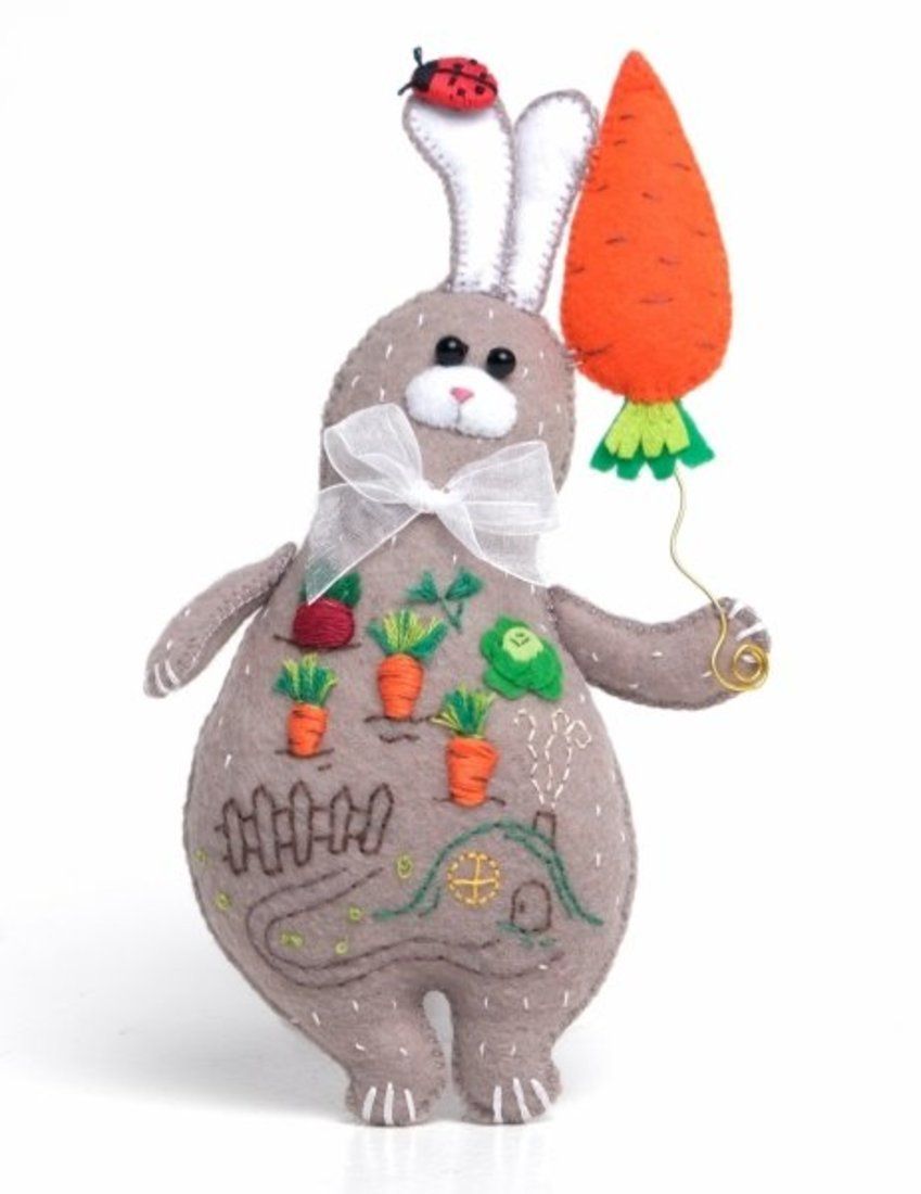 Набор для изготовления текст. игрушки Морковный заяц (Вид 1)