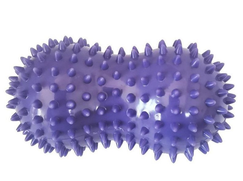 Мяч-ролик массажный двойной Х-Match, 10 см., ПВХ, фиолетовый (Вид 1)